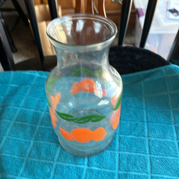 ANCHOR HOCKING 1950's Orange Juice Carafe - Picture 2 of 2